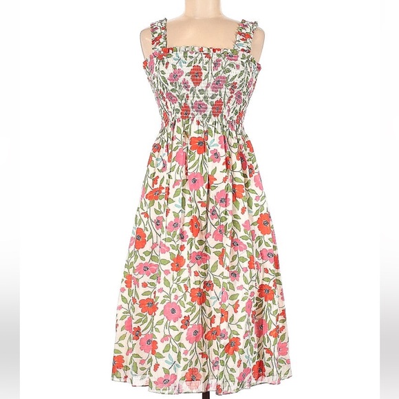 Kate Spade Bold Garden Blooms Smocked Dress with pockets, Small, new with tags - Picture 5 of 16
